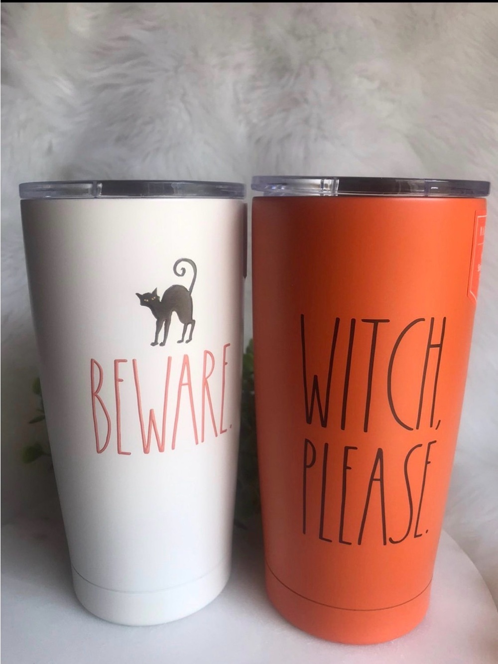 Rae Dunn Halloween Tumblers Set of 2 New